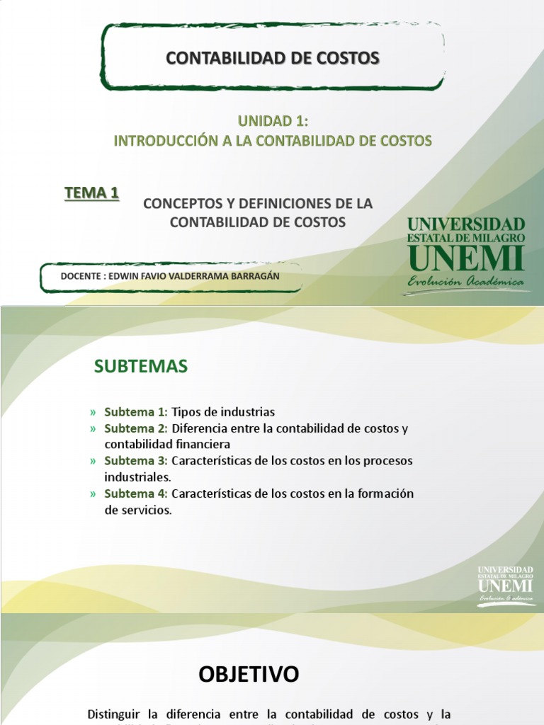 Contabilidad de Costos y Control Empresarial | PDF | Contabilidad de ...