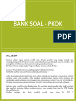 Bank Soal - PKDK Uraian - 1