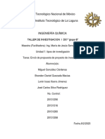 Propuesta Del Proyecto de Investigacion