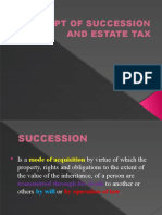 Concept of Successionand Estate Tax