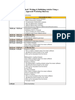 Bibliometric Analysis Workshop Itinerary