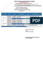 Jadwal Perkuliahan Ssmter 2