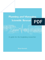 Brian Kennett - Planificación y gestión de la investigación científica_9391b8636c64c8368ae15078c067bdae