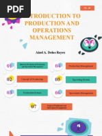 Introduction To Production and Operations Management