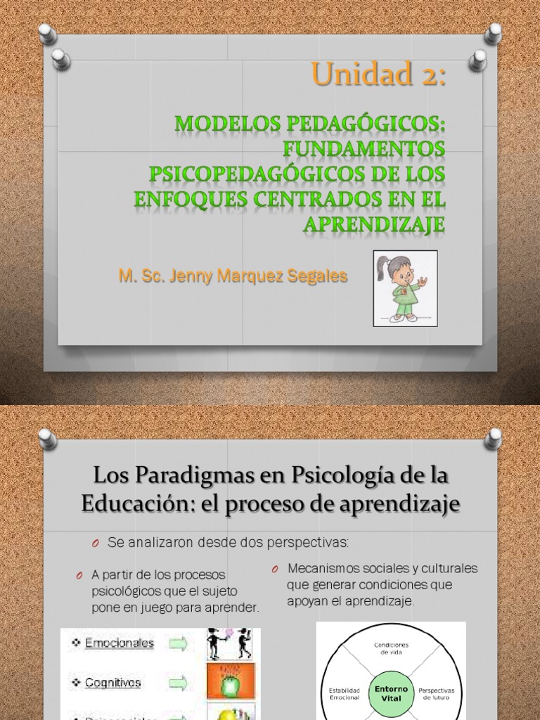 Modelos Pedagógicos y Psicología Educativa | PDF | Aprendizaje | Sicología
