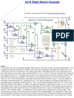 Enhanced 5 Digit Alarm Keypad Circuit