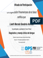Diagnóstico y Manejo Clínico Del Dengue-Certificado Del Curso 2849699 PDF