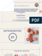 Efecto de La Adición de Compuestos Polifenólicos en Matriz de Quitosano de Bajo Peso Molecular en La Elaboración de Películas Con Actividad Antifúngica. PDF