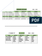 Horario Escolar 22-23