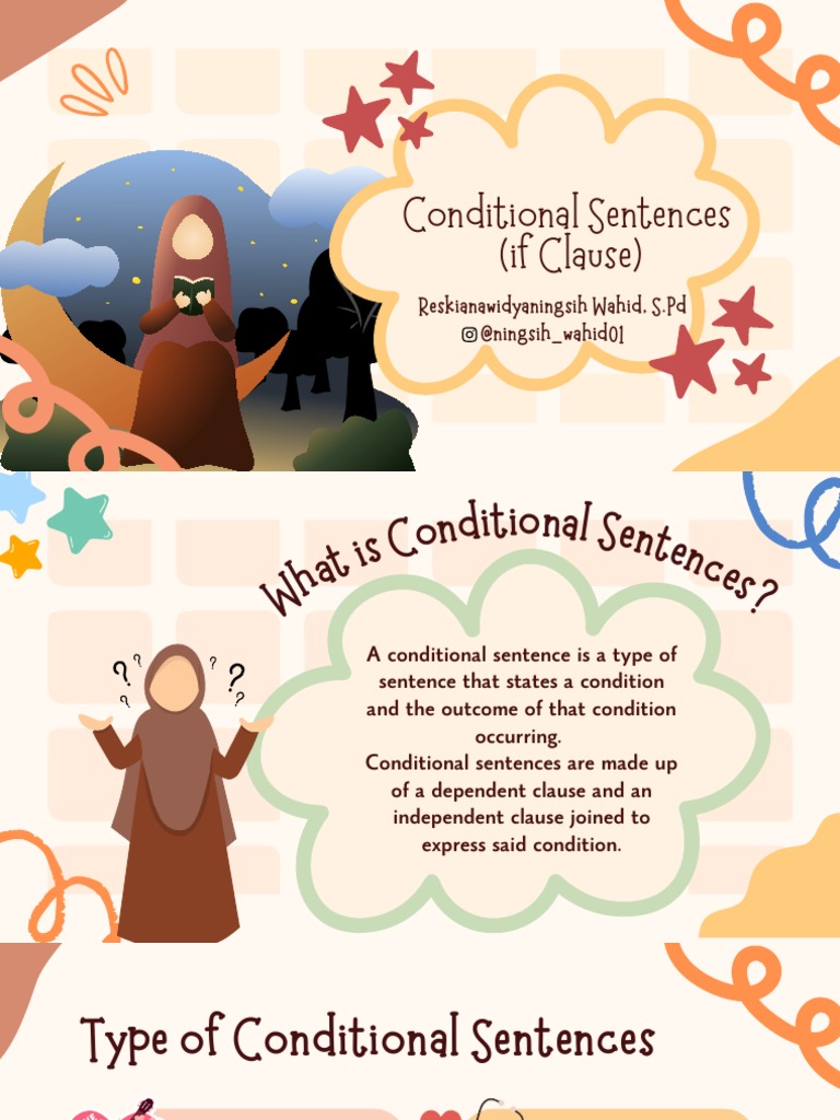 Conditional Sentences type 1 PPT | PDF | Clause | Syntax