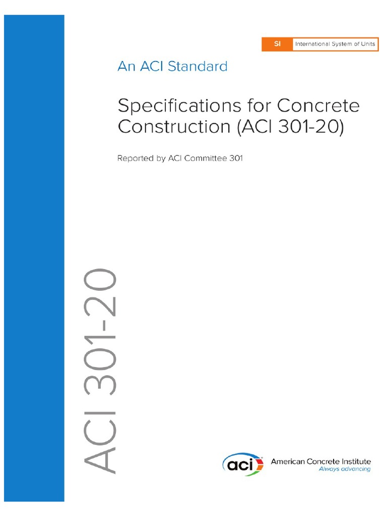 aci 301-20 pdf free download