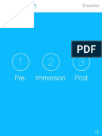 Immersion Checklist PDF