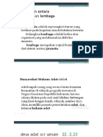 MATERI TATANAN MASYARAKAT HUKUM ADAT