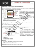 Unit 6 Miscllanious Measurement