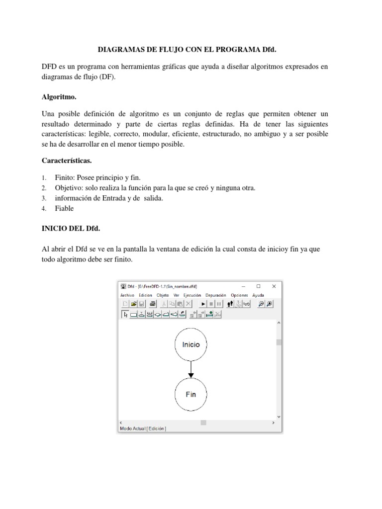 Diagramas de Flujo con DFD | PDF | Algoritmos | Programa de computadora
