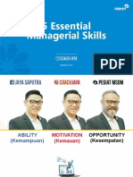 2019 MDP - 5 Essential Managerial Skills