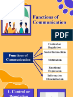 Functions of Communicattion