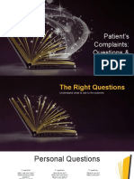 Patient Complaints: The Right Questions