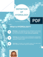 1.0 Definition of Hydrology PDF