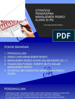 STRATEGI PENERAPAN PROSES MANAJEMEN RISIKO - Materi Dr. Sutoto-ARSSI Bandung PDF