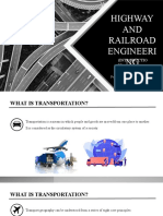 1.0 Introduction To Highway and Railroad Engineering