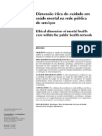 Dimensão Ética Do Cuidado em Saúde Mental Na Rede Pública de Serviços PDF