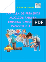 Cartilla de Primeros Auxilios para La Empresa "Impresos Panzzer S.A.S"