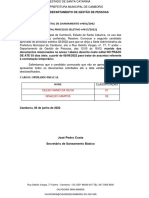 Edital convoca candidato aprovado processo seletivo Camboriú