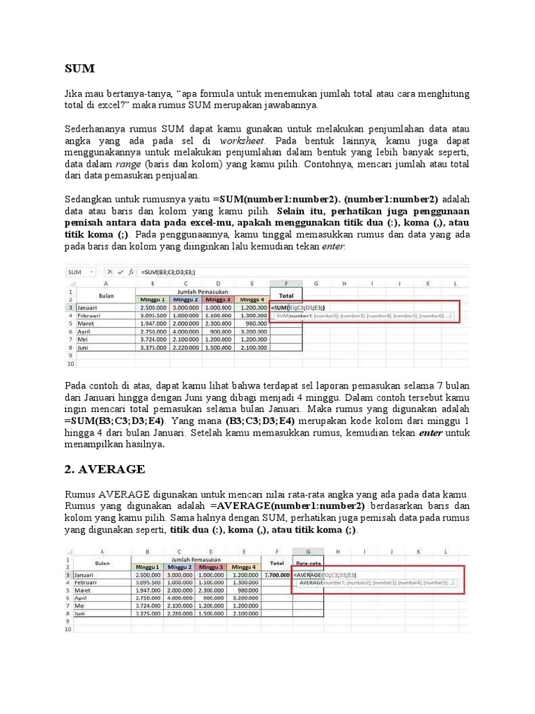 Rumus Excel Pdf