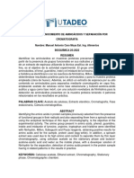 Informe Laboratorio 1 Reconocimiento de Aminoácidos