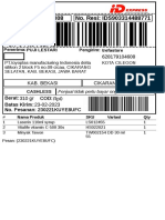 S - Label Pengiriman - Reguler - 1 - 6