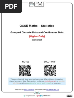 C. Grouped Discrete and Continuous Data (H) PDF