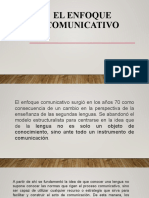 El Enfoque Comunicativo