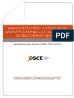 Bases Estándar de Adjudicación Simplificada para La Contratación de Servicios en General