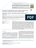 Association of Occupational Noise Exposure Bilateral Hearing Loss With