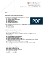 Quiz Ch. 6&7 Statistics & Fractions