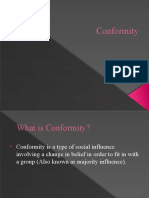 Conformity Types and Theories