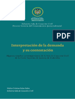 Interpretacion de La Demanda y Su Contestacion P PDF