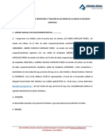 Demanda inventario y tasación bienes sociedad conyugal