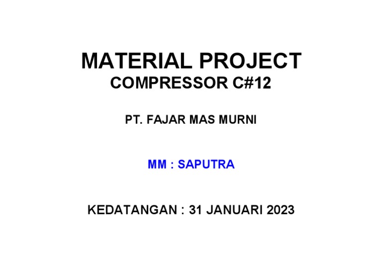 Material Project PDF