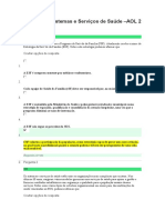 Gestão de Sistemas e Serviços de Saúde AOL 2