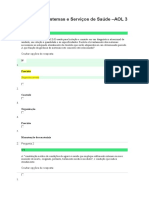 Gestão de Sistemas e Serviços de Saúde AOL 3