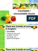 Expressions of Quantity Countable and Uncountable Nouns