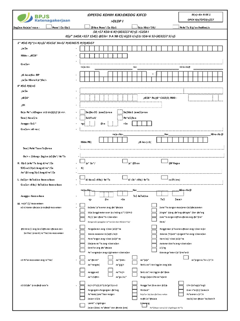 F3 Laporan Kasus Kecelakaan Kerja Tahap I | PDF
