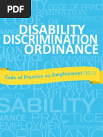 Download Disability Discrimination Ordinance - Code of Practice on Employment Hong Kong 2011 by Pablo Chan SN63396490 doc pdf