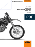 Manuel Utilisation KTM 450 SXF 2014