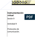 Instrumentación Virtual: Sesión 9 Actividad 9 Protocolos de Comunicación