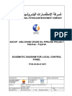 Schematic Diagram For Local Control Panel: Adcop - Abu Dhabi Crude Oil Pipeline Project Habshan - Fujairah