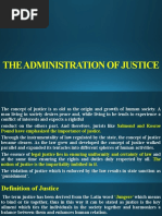 The Administration of Justice