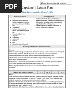 Capstone 1 Lesson Plan